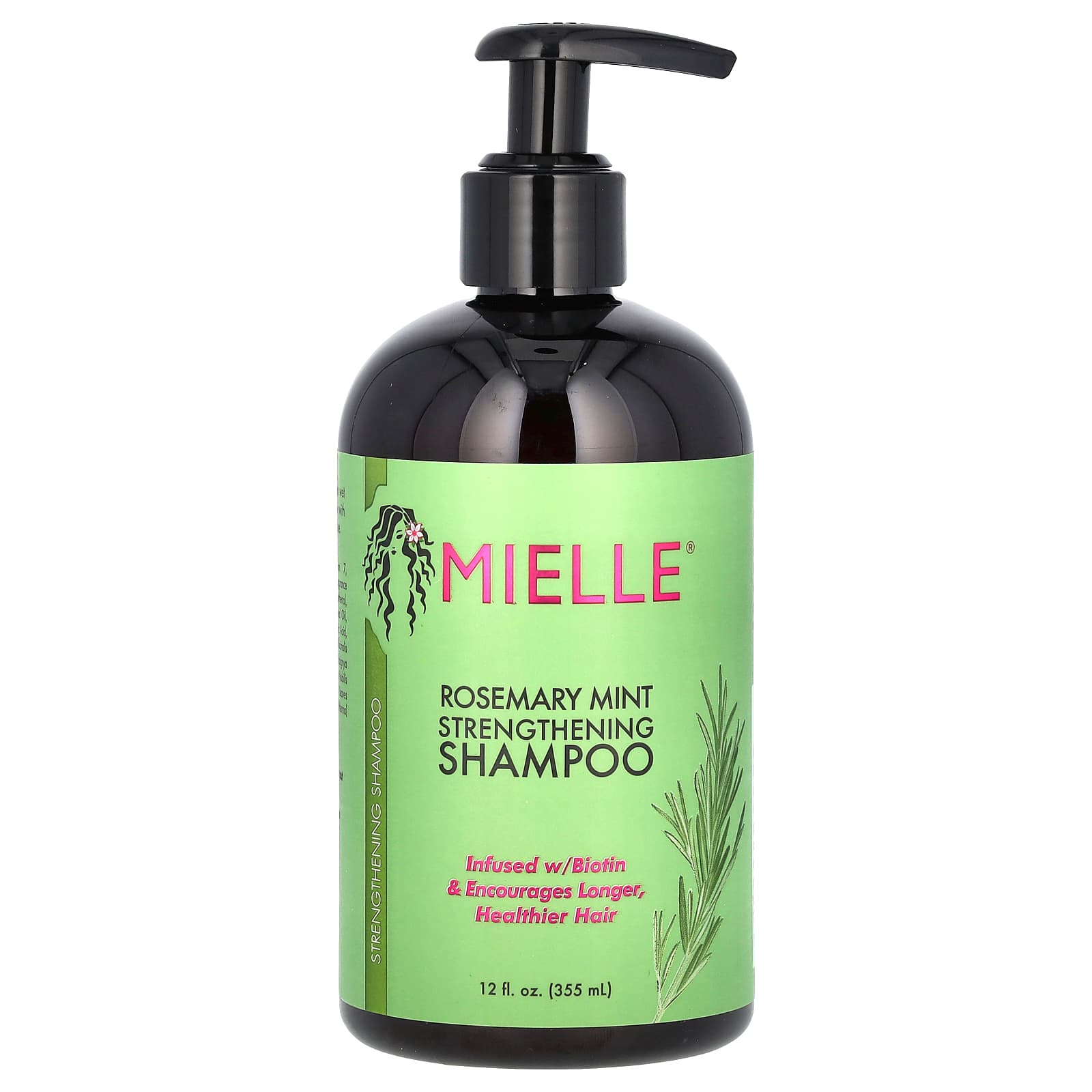 Mielle, Strengthening Shampoo, Rosemary Mint, 12 fl oz (355 ml) - Image 1