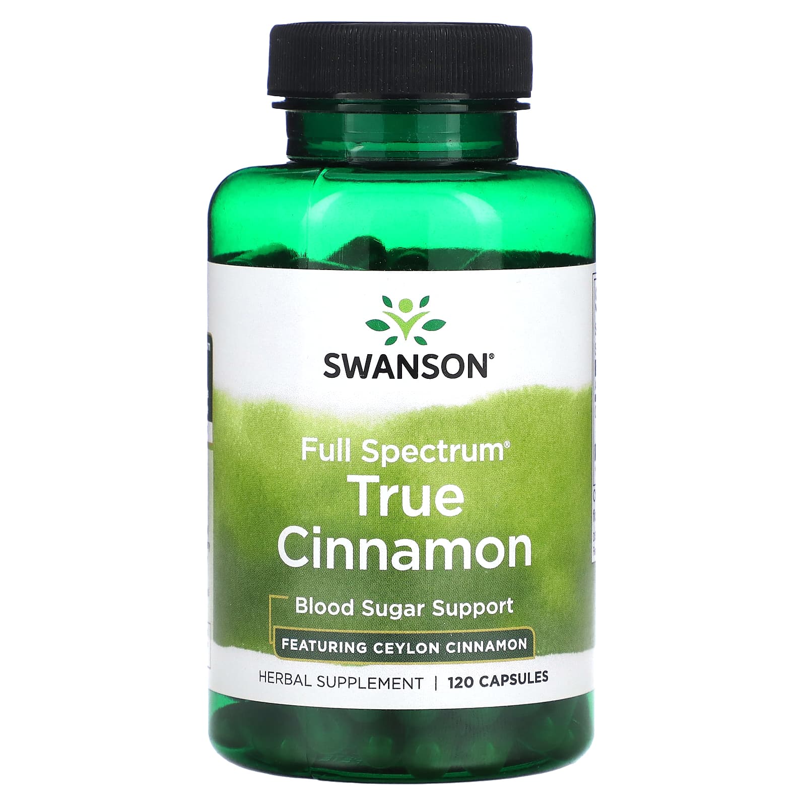 Swanson, Full Spectrum True Cinnamon, 120 Capsules (300 mg per Capsule) - Image 1