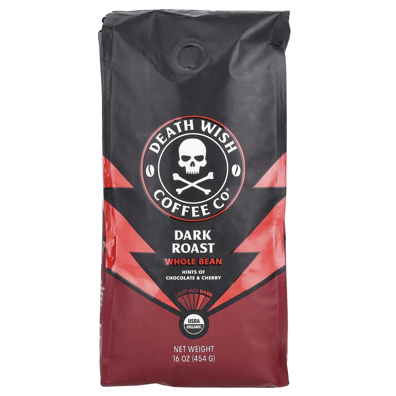 Death Wish Coffee, USDA Organic, Dark Roast, Fair Trade, 16 oz - Image 1