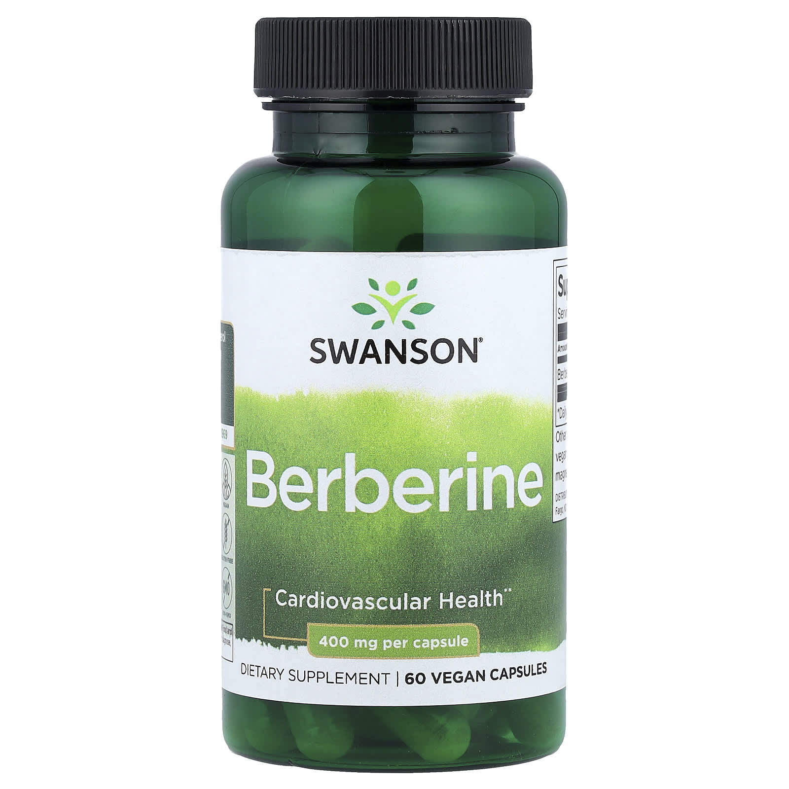 Swanson, Berberine, 400 mg, 60 Vegan Capsules - Image 1
