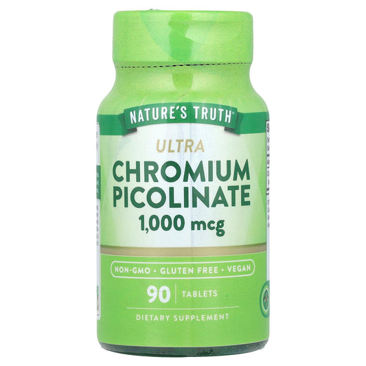 Nature's Truth, Ultra Chromium Picolinate, 1,000 mcg, 90 Tablets - Image 1
