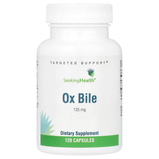Seeking Health, Ox Bile, 125 mg, 120 Capsules - Image 1