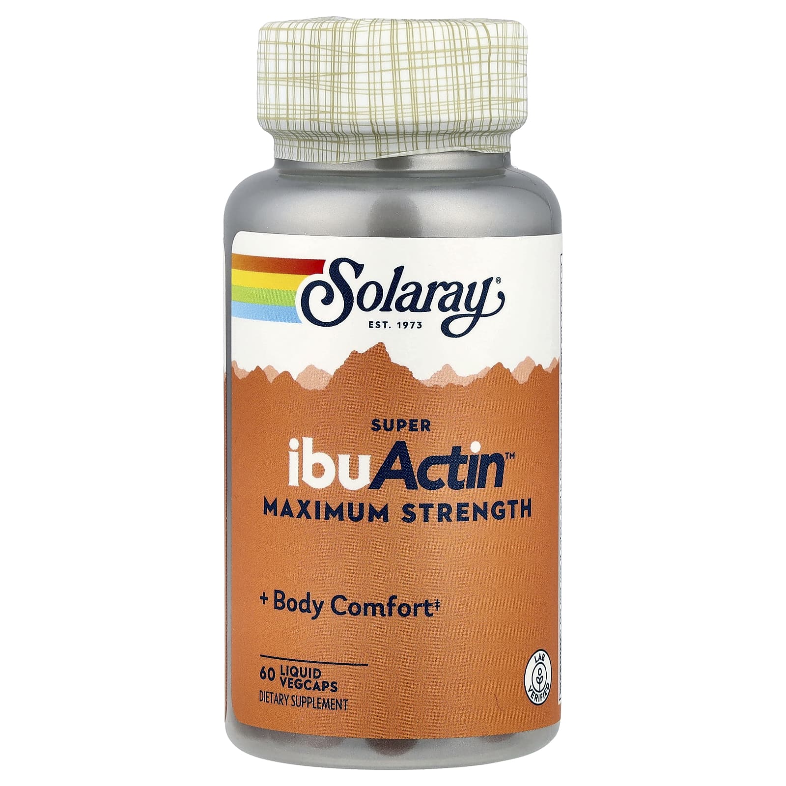 Solaray, Super IbuActin™, Maximum Strength, 60 Liquid VegCaps - Image 1