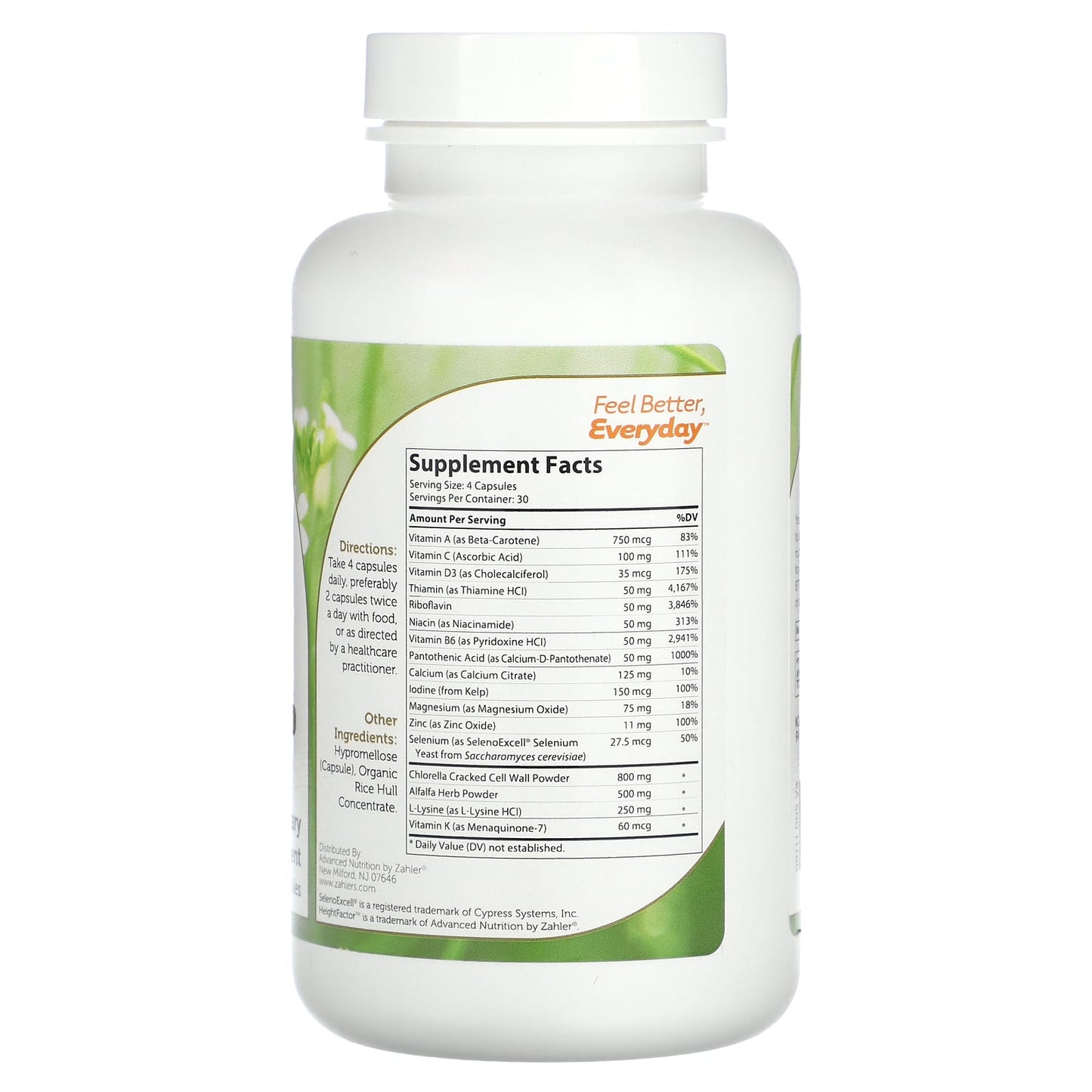 Zahler, HeightFactor, 120 Capsules - Image 2