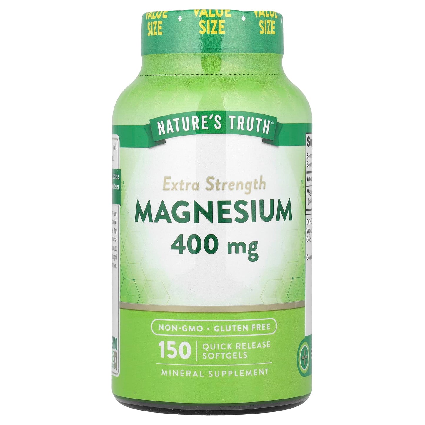 Nature's Truth, Magnesium, Extra Strength, 400 mg, 150 Quick Release Softgels - Image 1