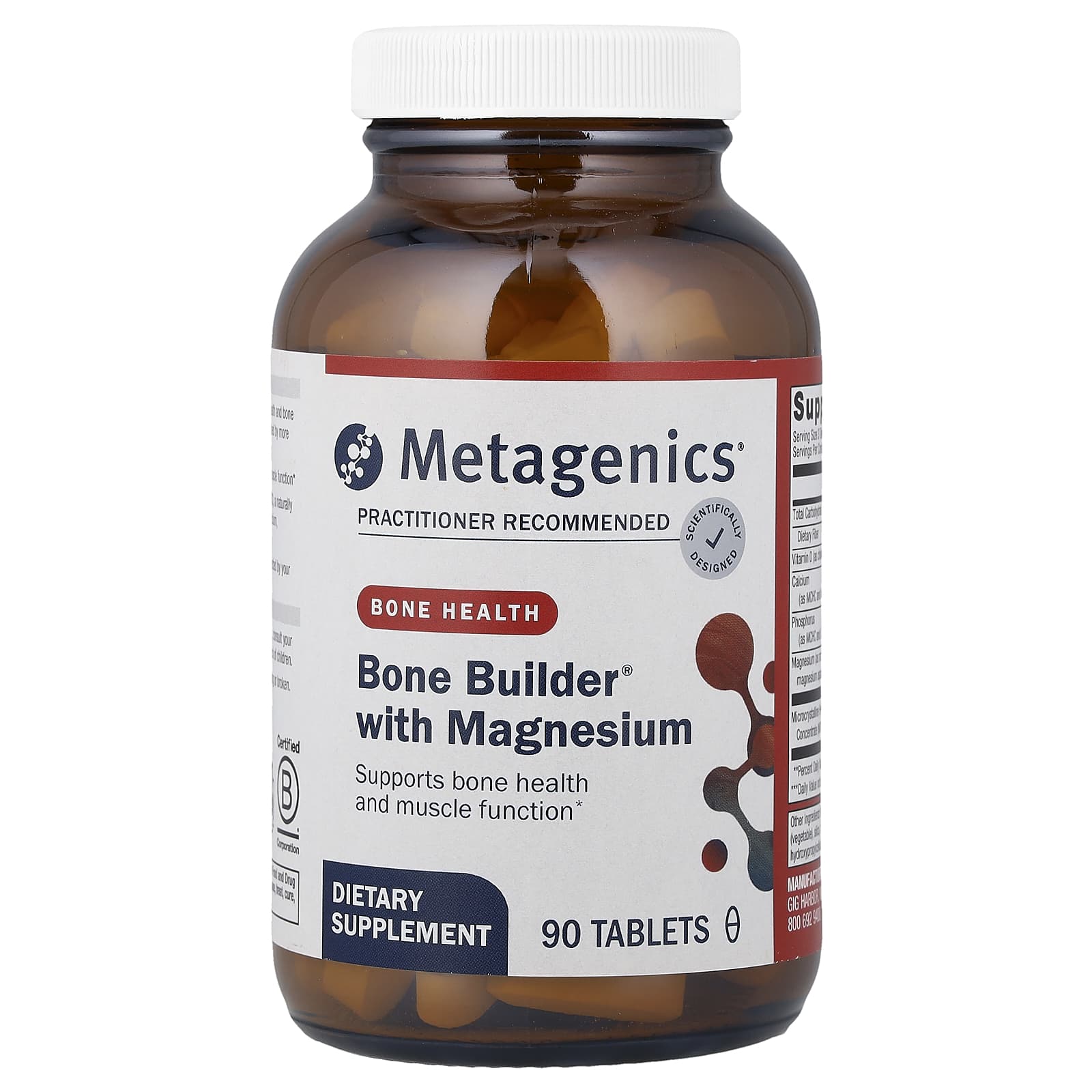 Metagenics, Bone Builder® With Magnesium, 90 Tablets - Image 1
