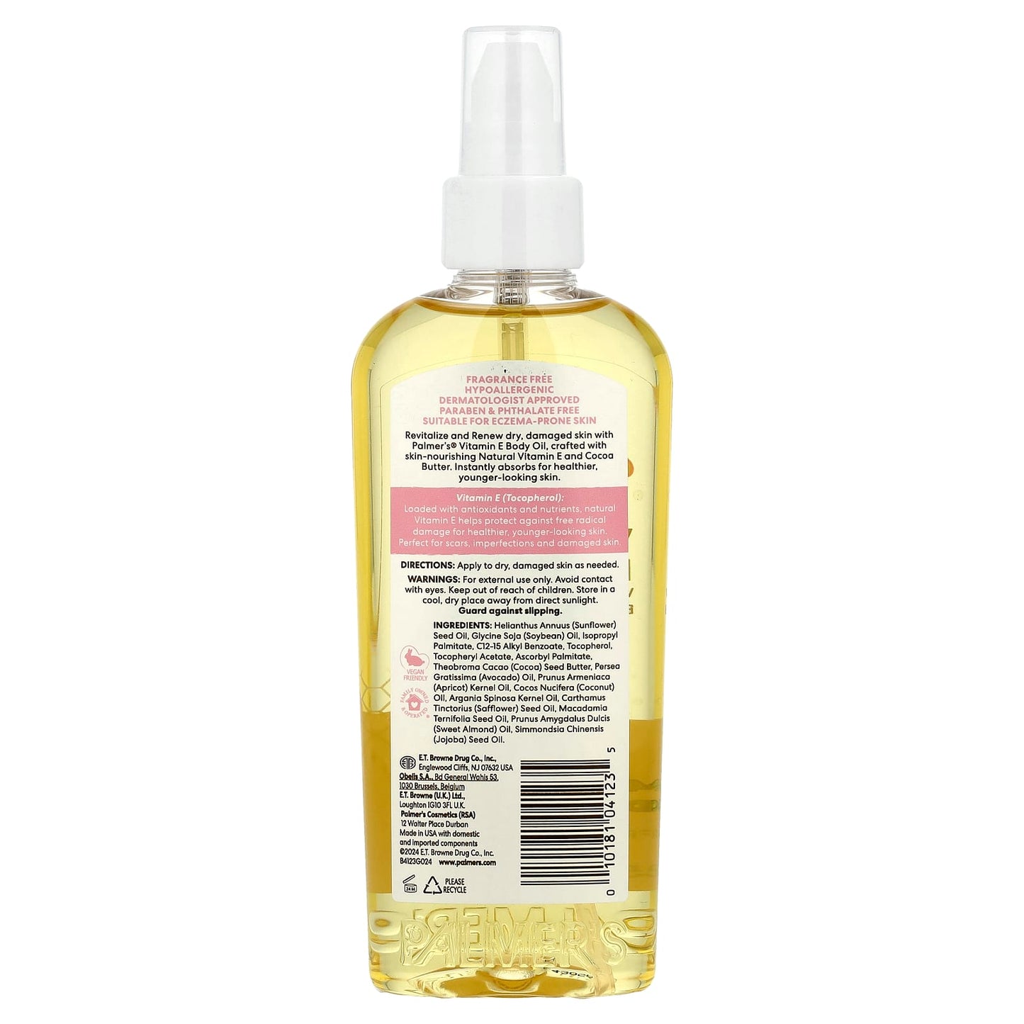 Palmer's, Vitamin E™ Body Oil, Fragrance Free, 5.1 fl oz (150 ml) - Image 2