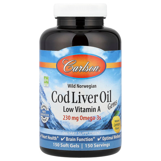 Carlson Cod Liver Oil Gems for Heart Health & Brain Function - Image 1