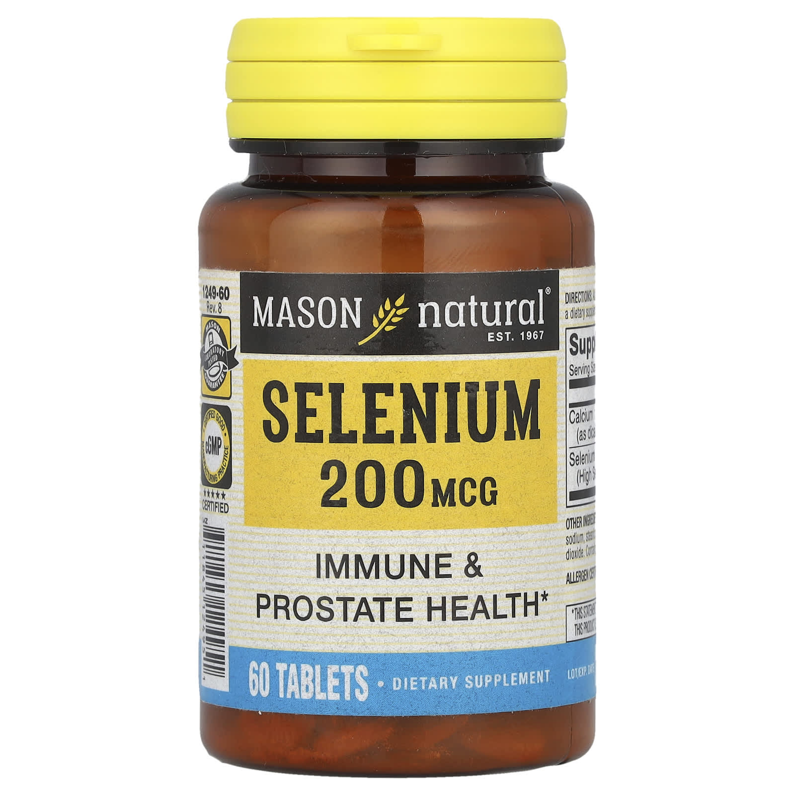 Mason Natural, Selenium, 60 Tablets - Image 1