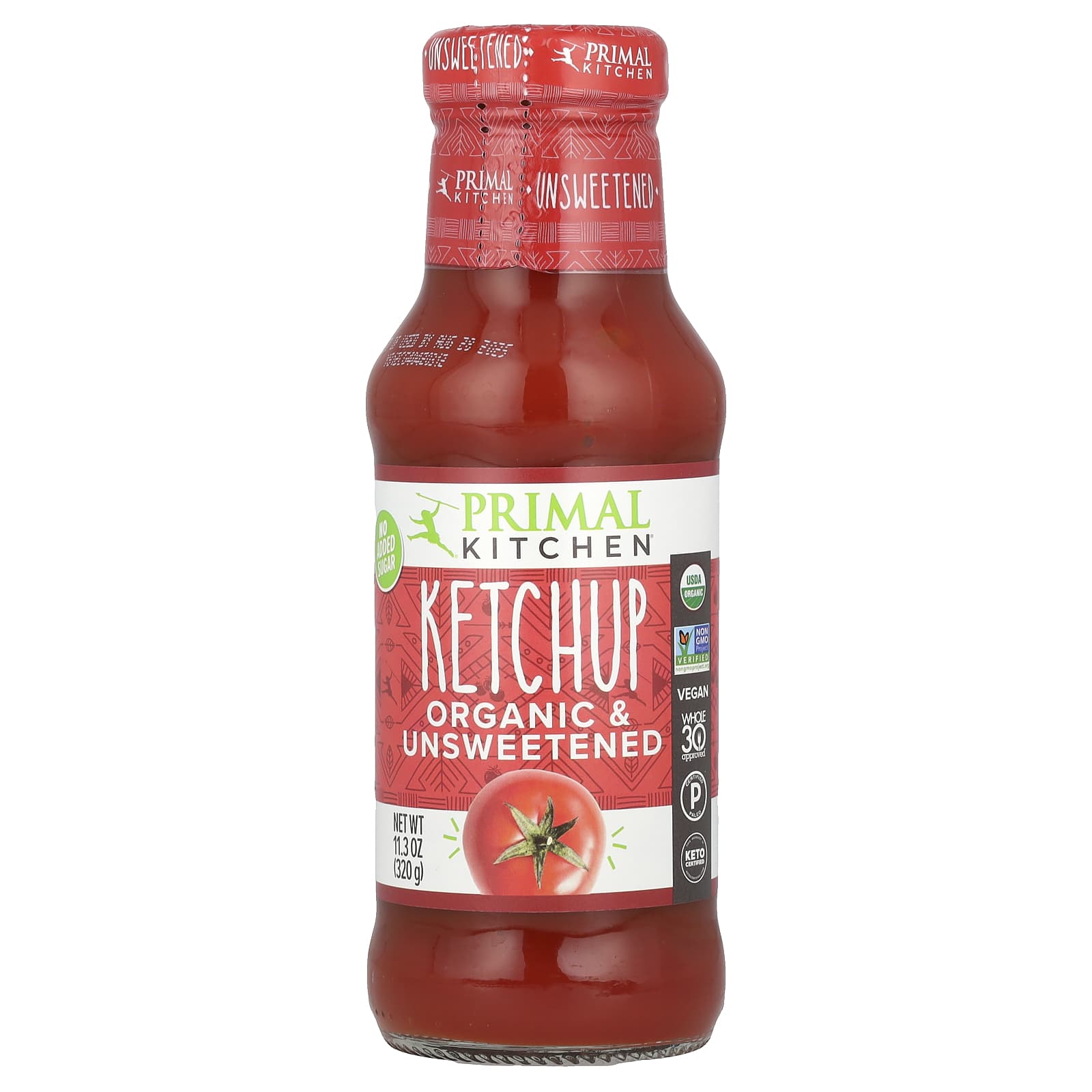 Primal Kitchen, Organic Ketchup, Unsweetened, 11.3 oz (320 g) - Image 1