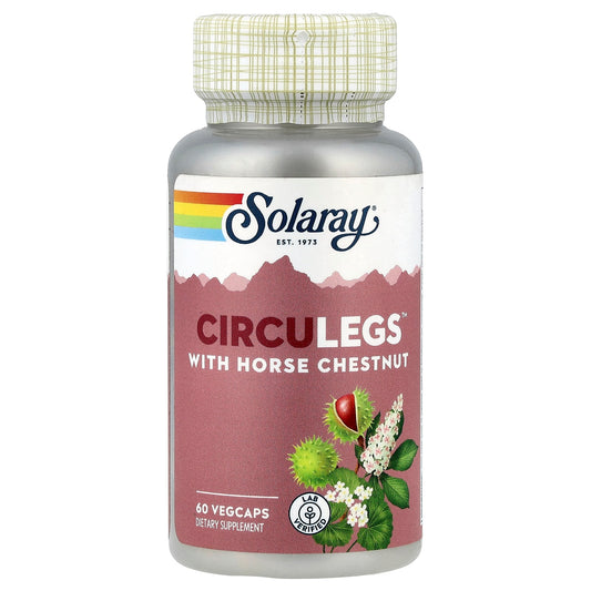 Solaray, CircuLegs™ with Horse Chestnut, 60 VegCaps - Image 1