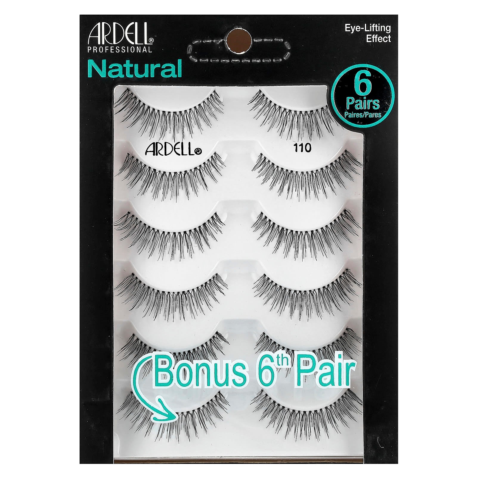 Ardell Natural Lashes 110 - 6 Pairs for Natural Enhancement - Image 1