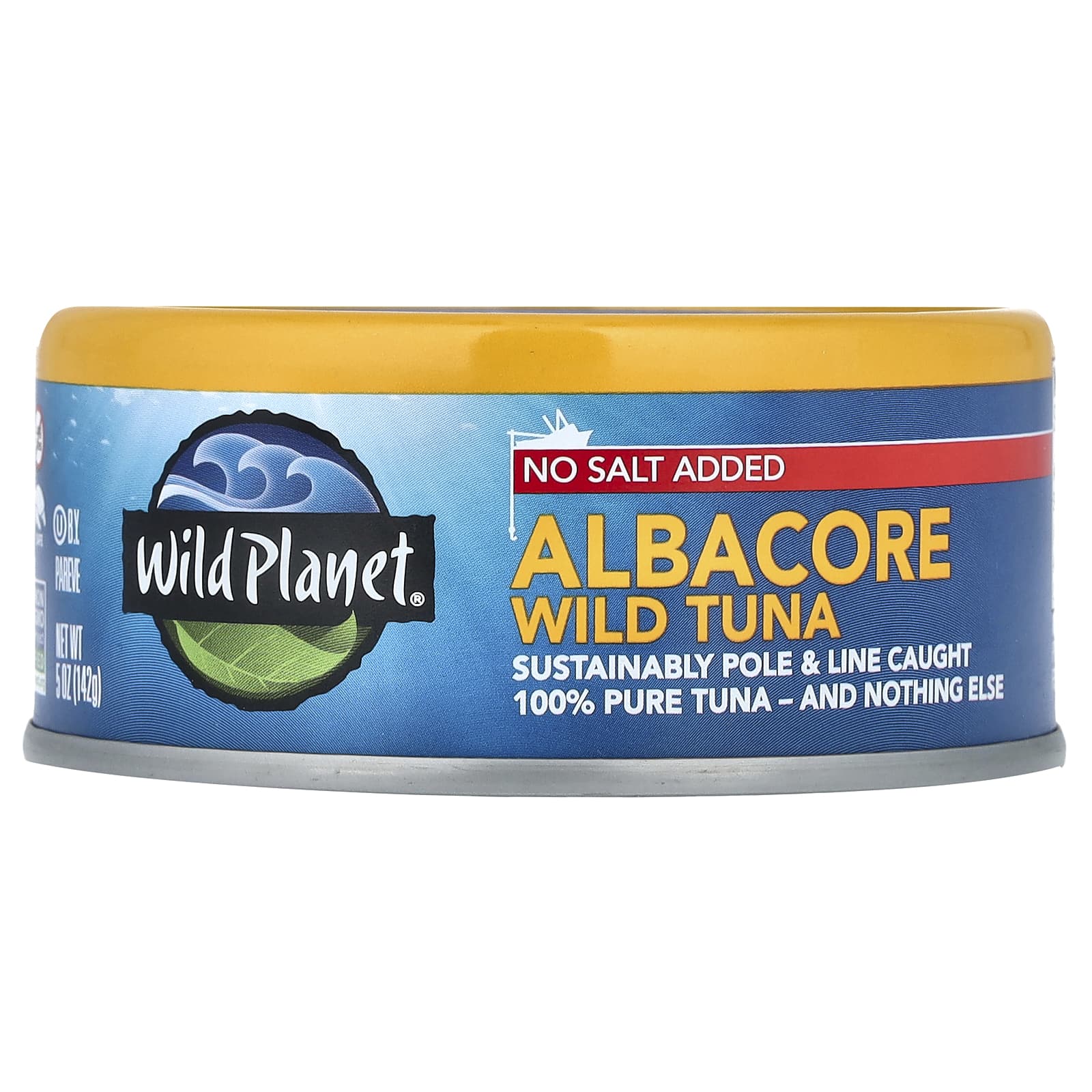 Wild Planet, Albacore Wild Tuna, No Salt Added, 5 oz (142 g) - Image 1