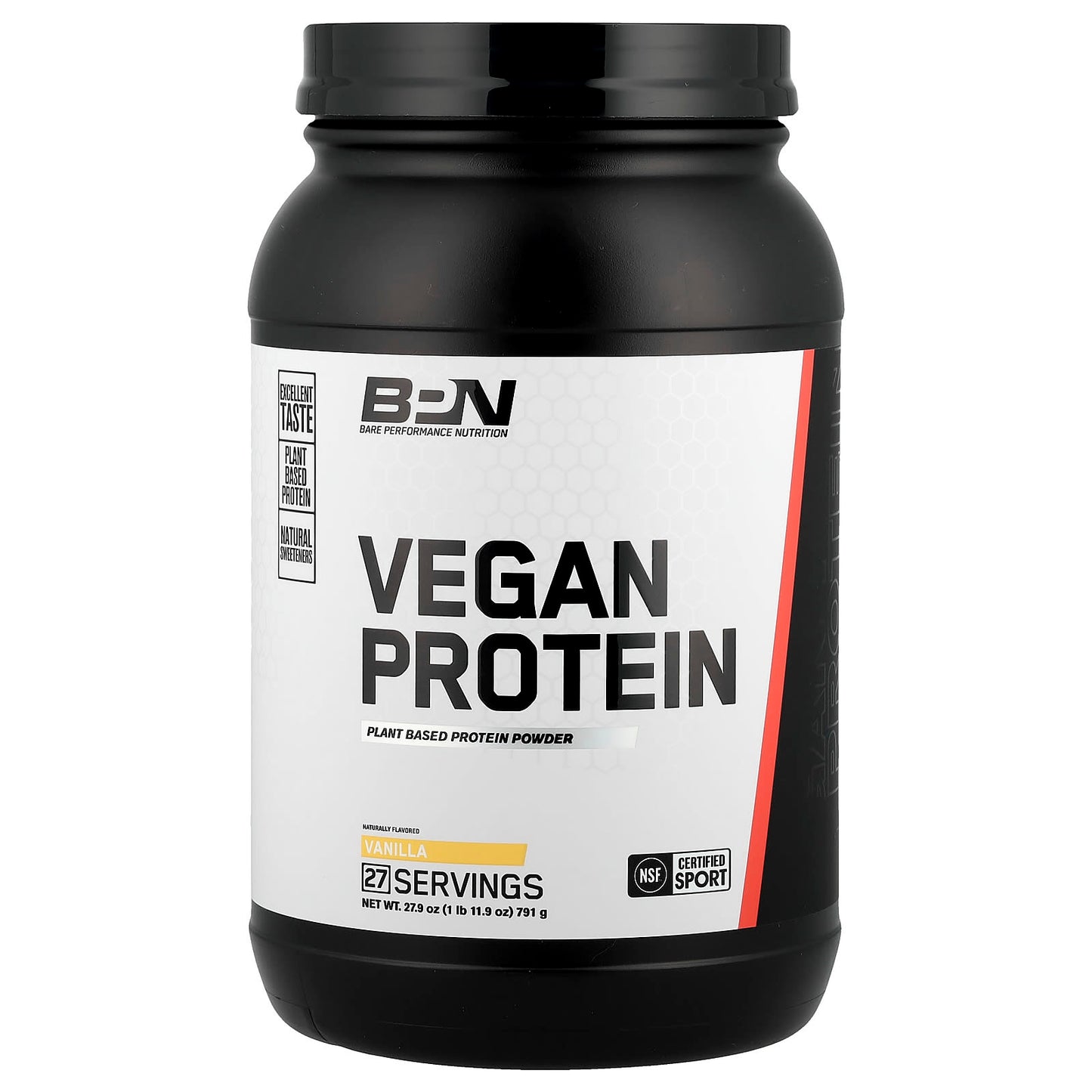 BPN Vanilla Vegan Protein Powder, 1 lb 11.9 oz (791g) - Image 1