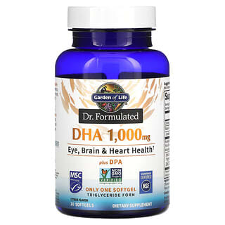Garden of Life Dr. Formulated DHA & DPA for Vision, Brain & Heart