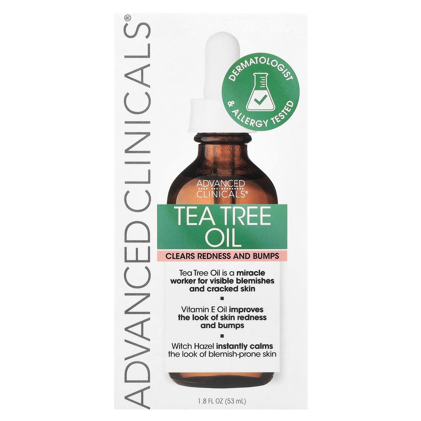 Treat Blemishes & Redness with Advanced Clinicals Tea Tree Oil 1.8 fl oz - Image 2