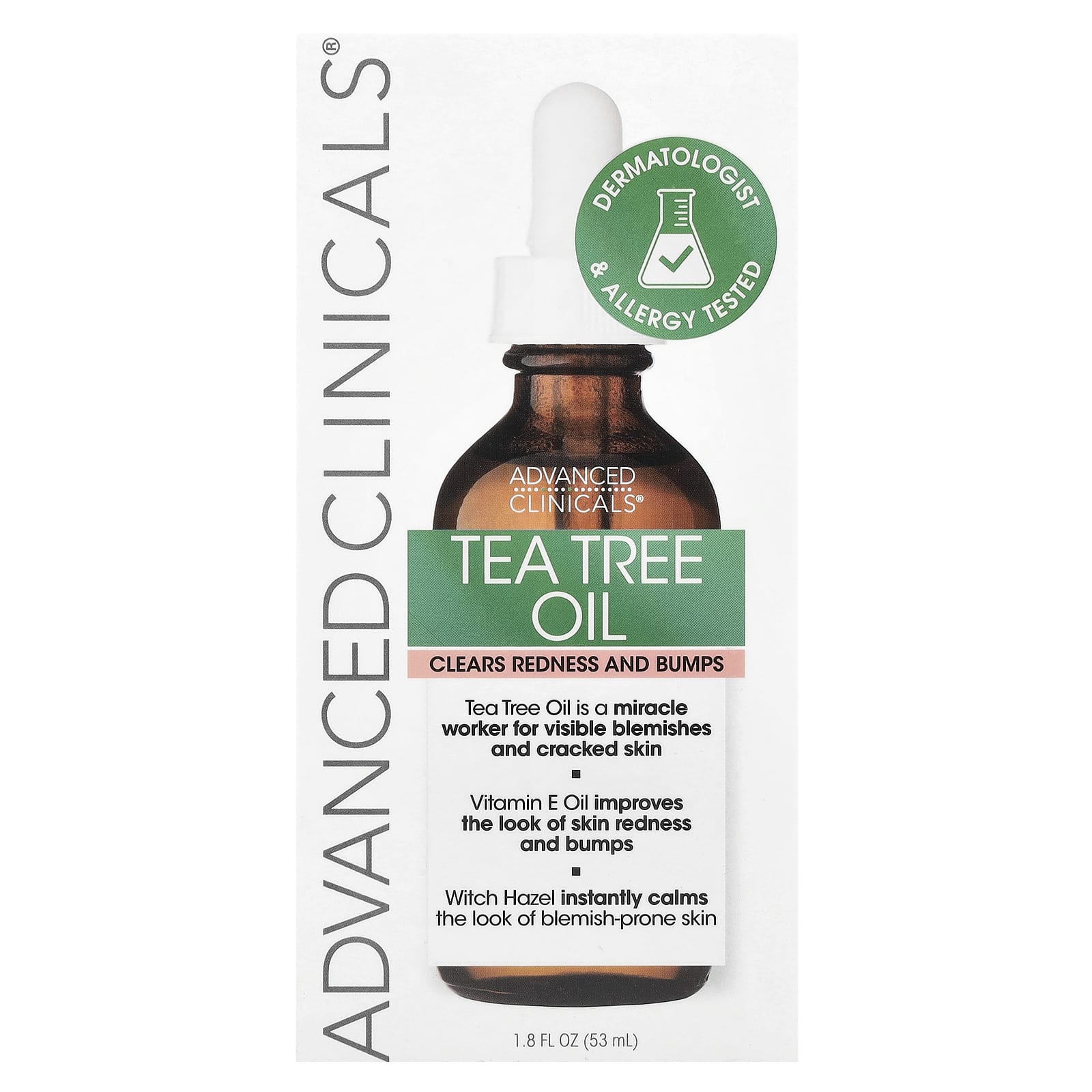 Treat Blemishes & Redness with Advanced Clinicals Tea Tree Oil 1.8 fl oz - Image 2