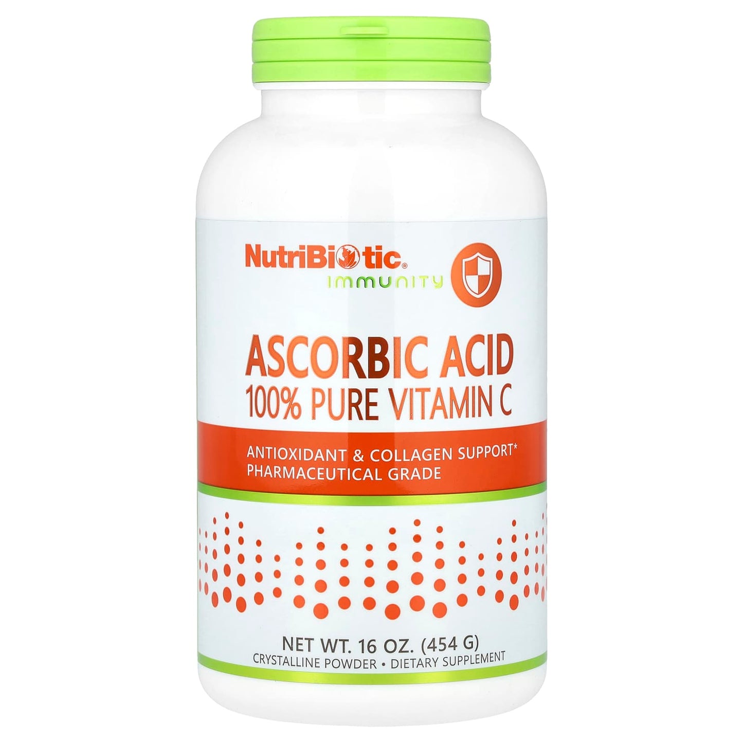NutriBiotic, Immunity, Ascorbic Acid, 100% Pure Vitamin C, Crystalline Powder, 16 oz (454 g) - Image 1