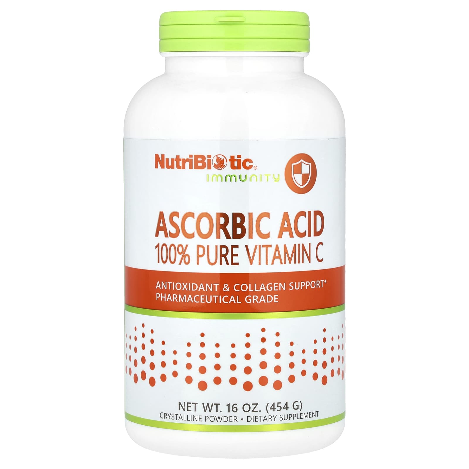 NutriBiotic, Immunity, Ascorbic Acid, 100% Pure Vitamin C, Crystalline Powder, 16 oz (454 g) - Image 1