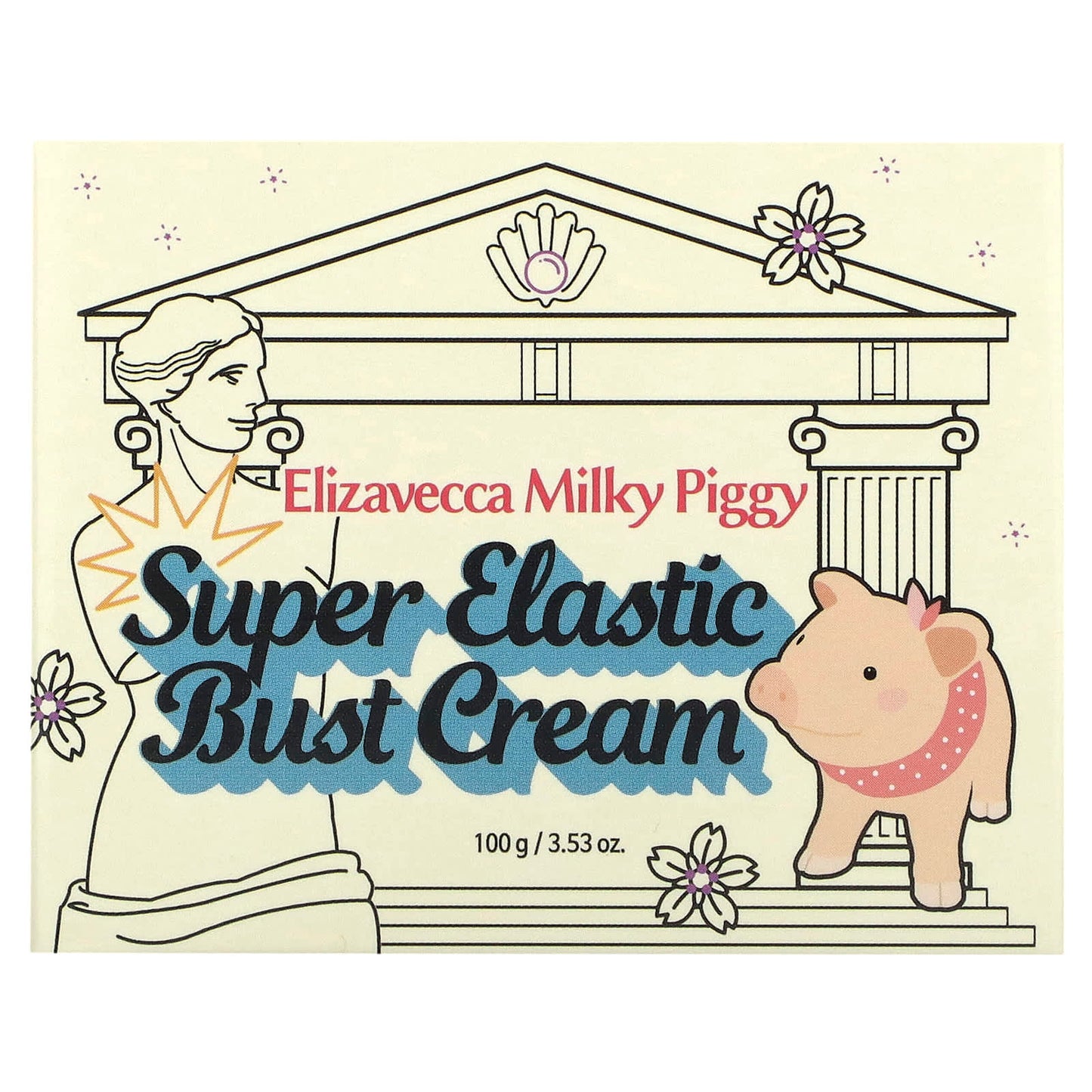 Elizavecca Milky Piggy Super Elastic Bust Cream, 3.53 oz - Boost Skin Elasticity & Moisturize - Image 2
