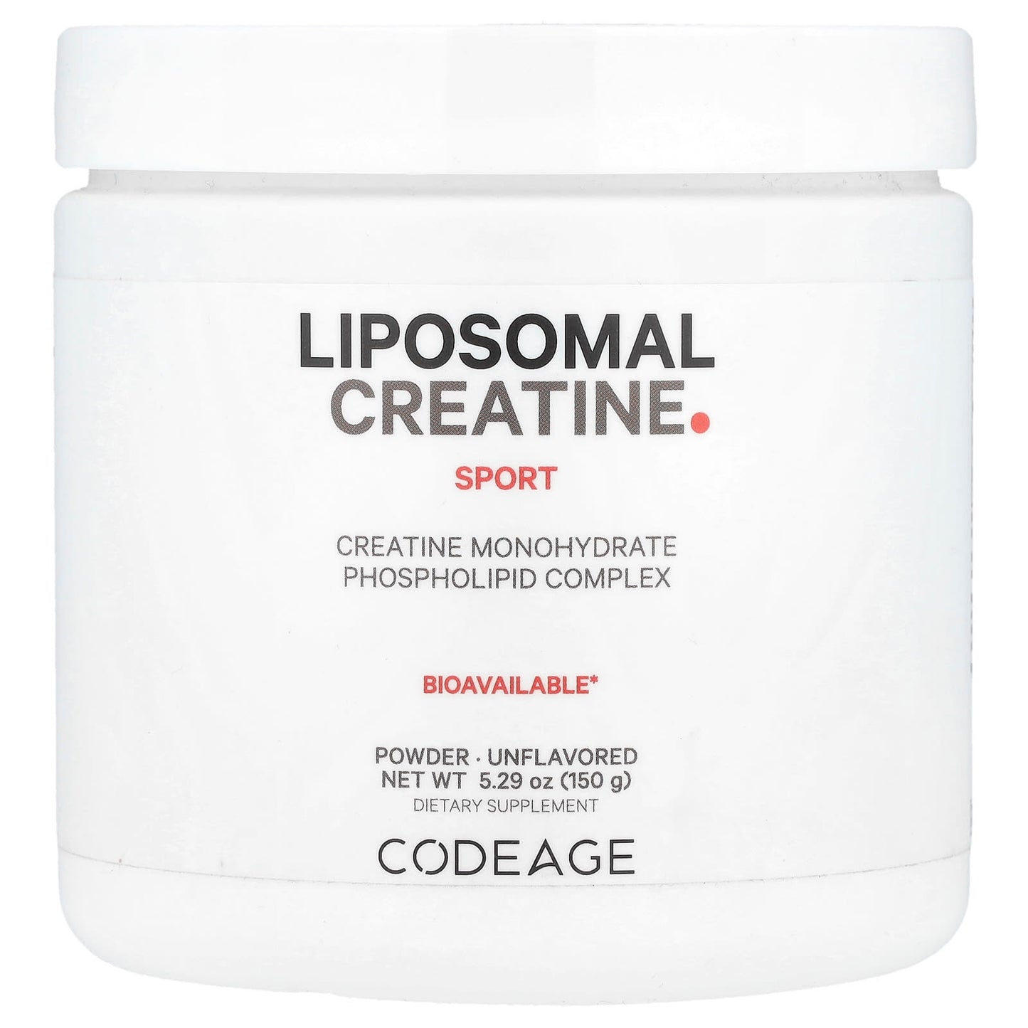 Codeage Liposomal Creatine Powder - Unflavored, 5.29 oz (150g) - Image 1