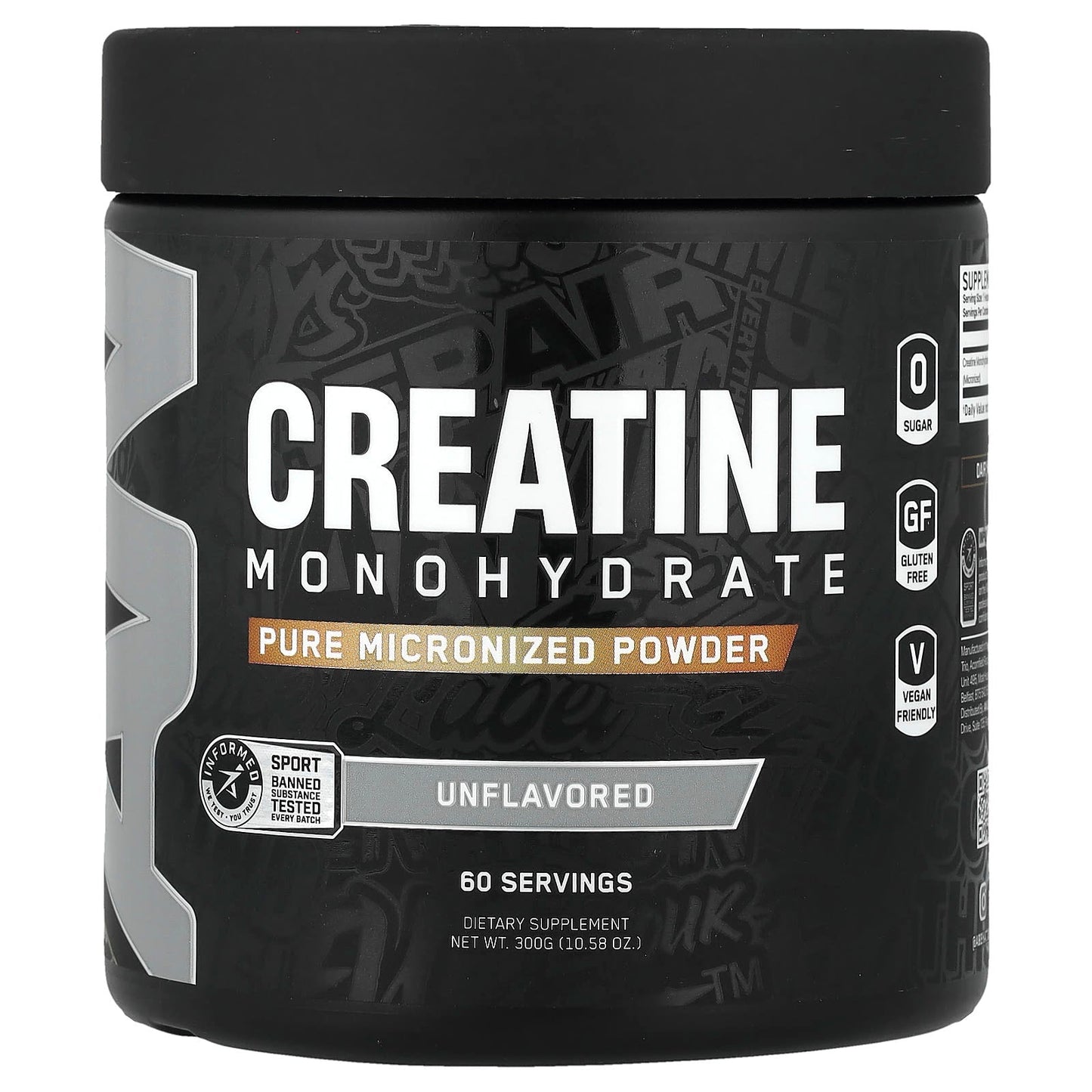 ABE Creatine Monohydrate Powder, Unflavored, 300g - Improve Strength & Endurance - Image 1