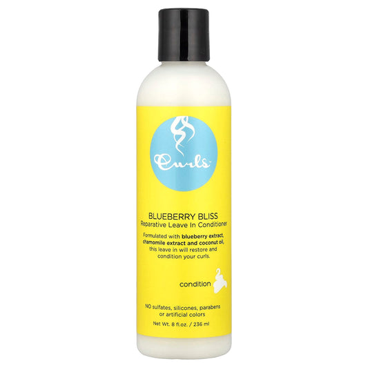Curls Reparative Leave-In Conditioner, Blueberry Bliss, 8 fl oz (236 ml) - Image 1