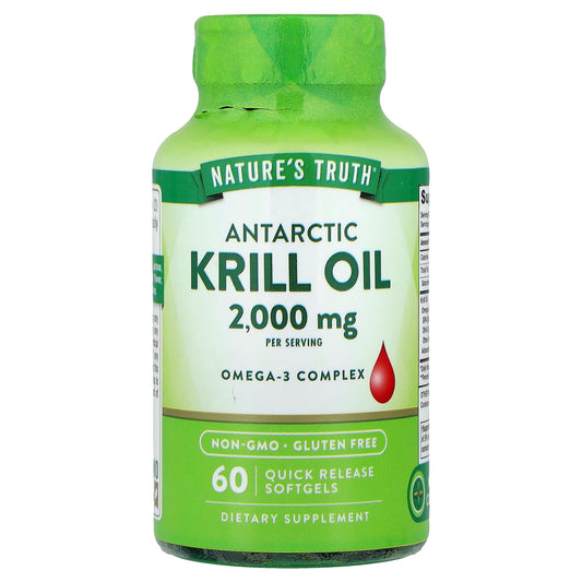 Nature's Truth, Antarctic Krill Oil, 60 Quick Release Softgels (1,000 mg per Softgel) - Image 1