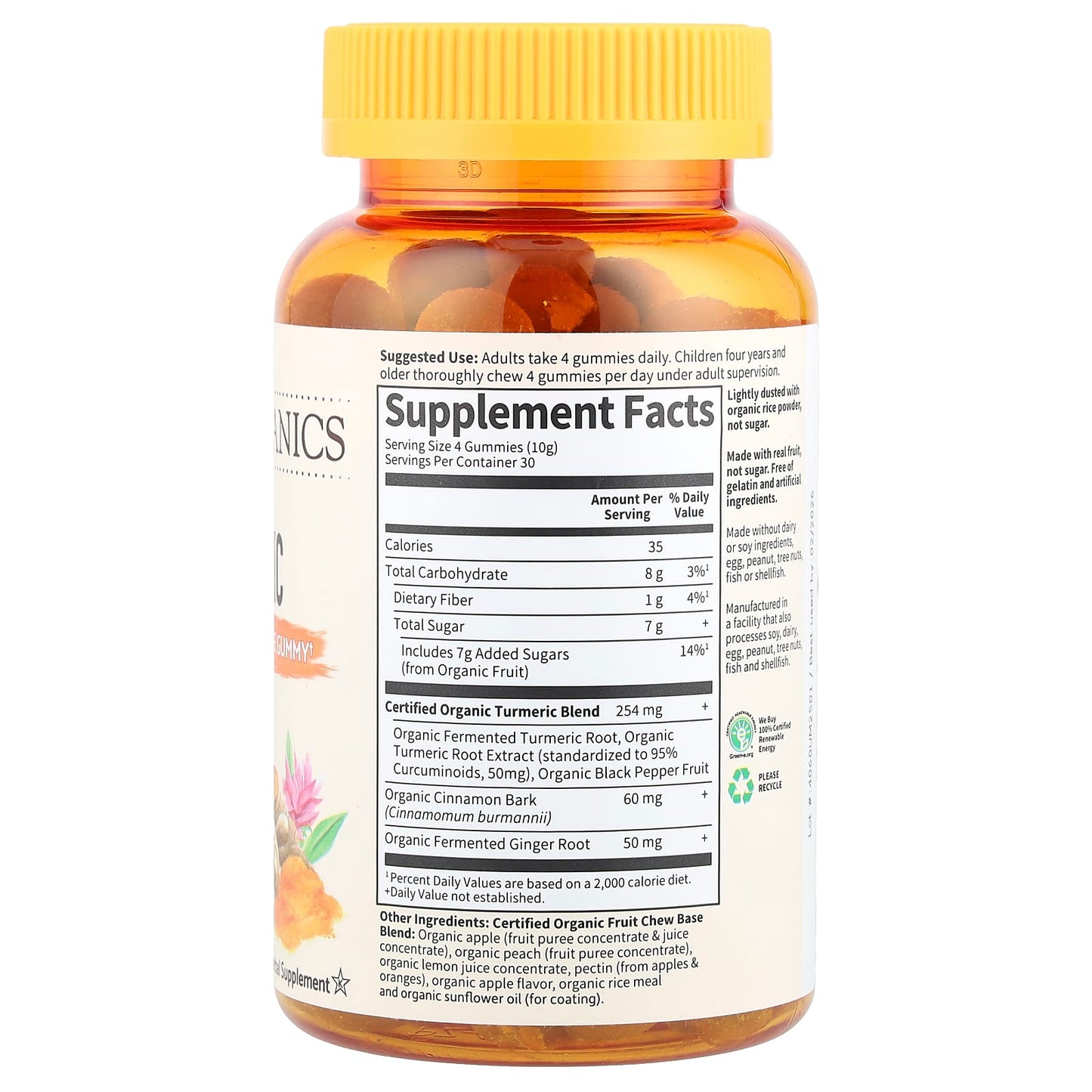 Turmeric Gummies for Inflammation Support - Organic & Vegan - Image 2