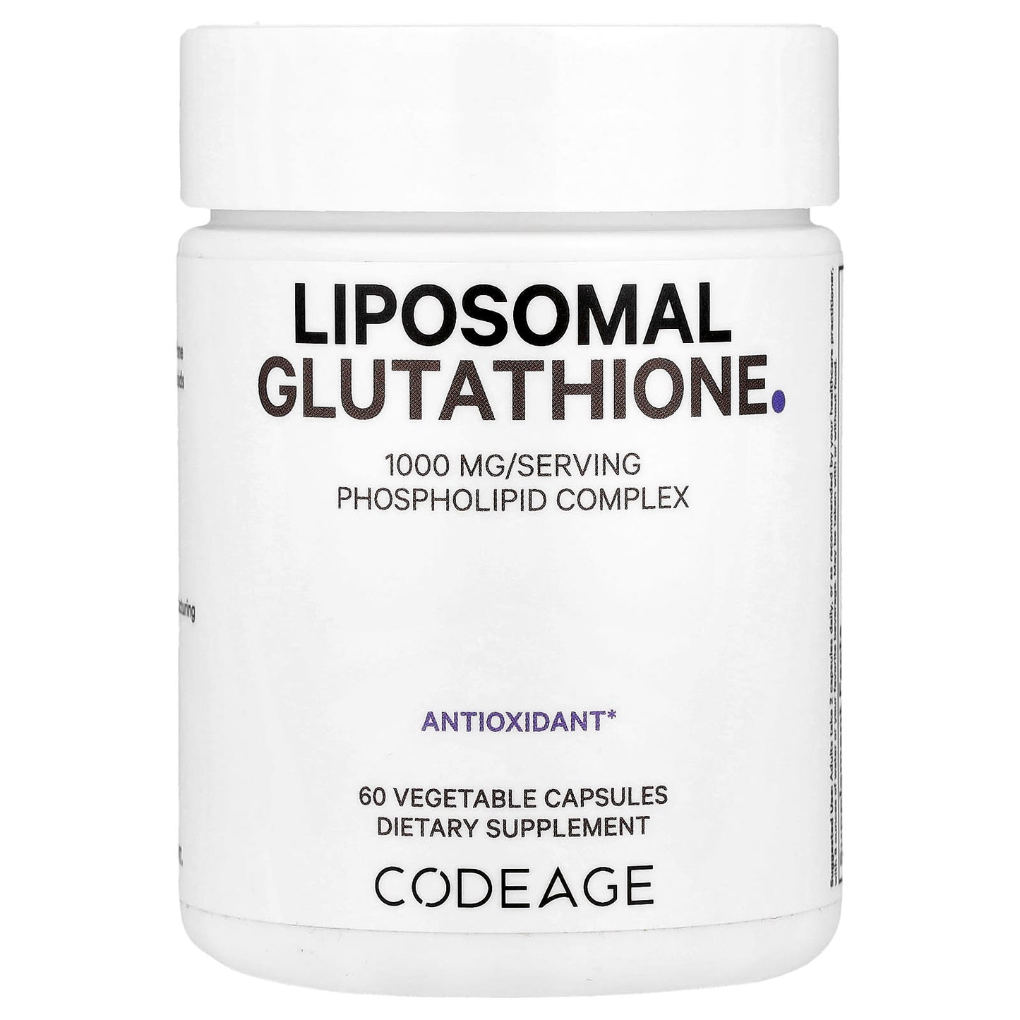 Liposomal Glutathione Supplement by CodeAge - 1000mg Reduced L-Glutathione - Image 1