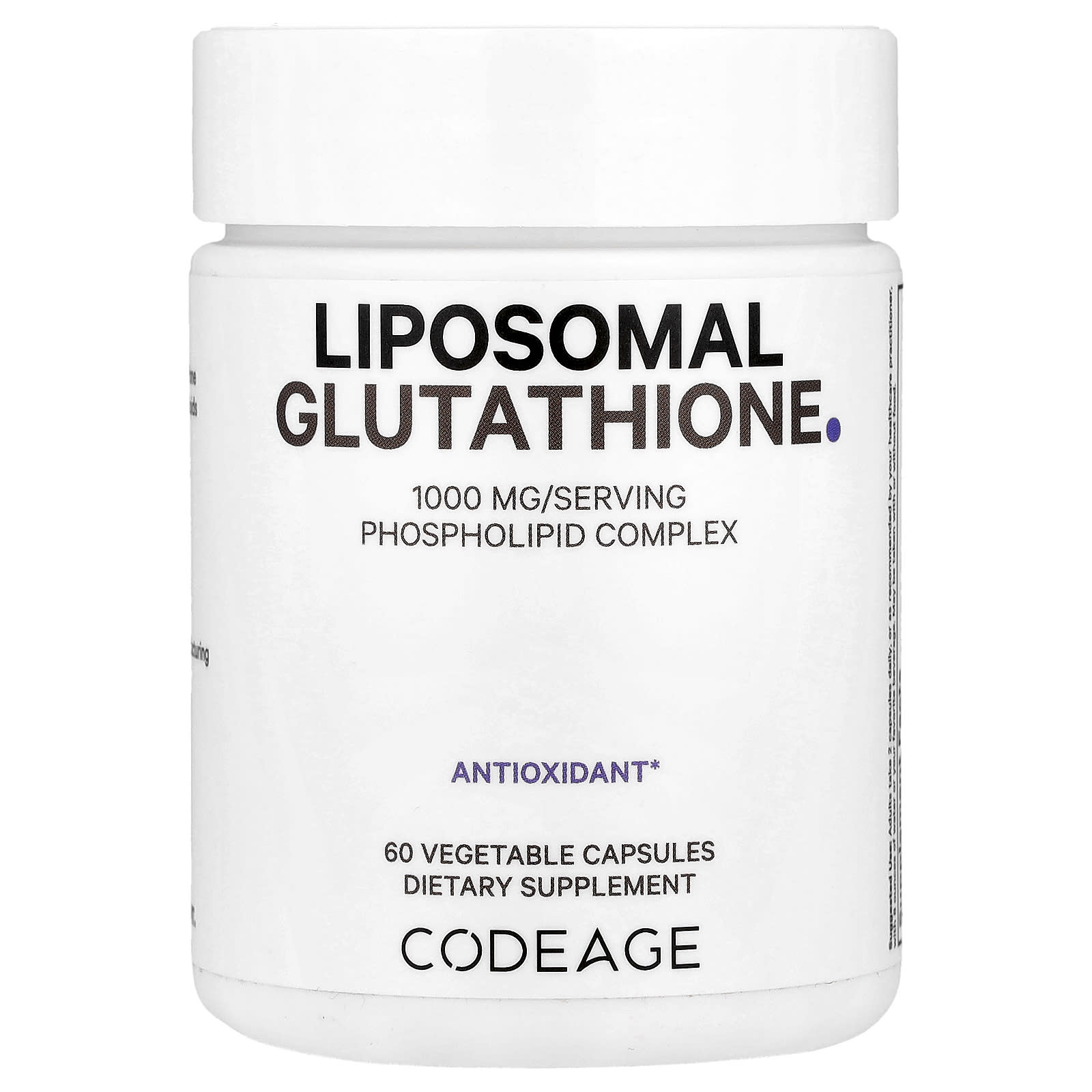 Liposomal Glutathione Supplement by CodeAge - 1000mg Reduced L-Glutathione - Image 1