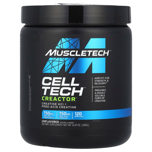 MuscleTech, Cell-Tech™ Creactor®, Unflavored, 8.47 oz (240 g) - Image 1