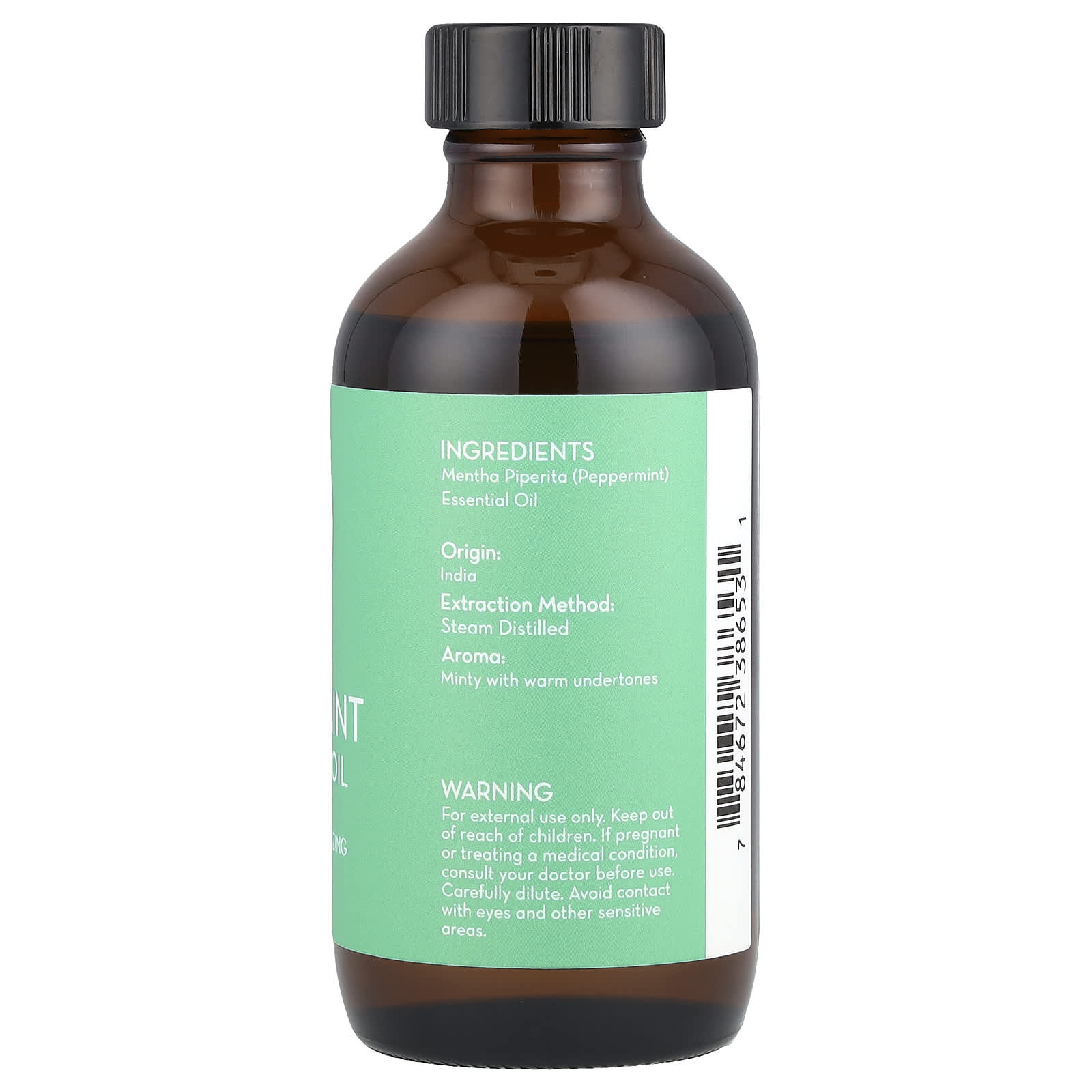 Pure Body Naturals, Essential Oil, Peppermint, 4 fl oz (120 ml) - Image 2
