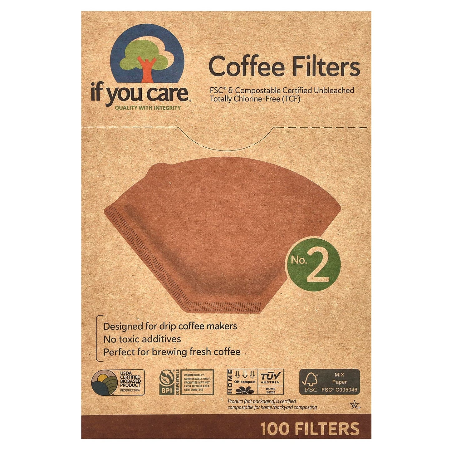 Eco-Friendly Coffee Filters | 100% Compostable & TCF - Image 1