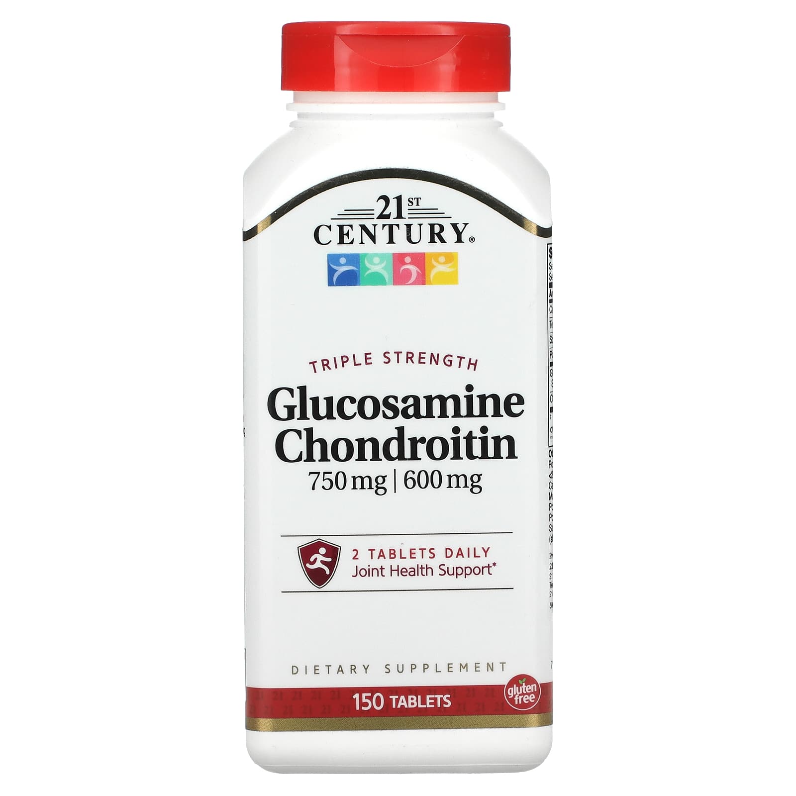 Triple Strength Glucosamine Chondroitin Supplement for Joint Health, 150 Tablets - Image 1