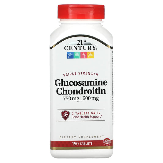Triple Strength Glucosamine Chondroitin Supplement for Joint Health, 150 Tablets - Image 1