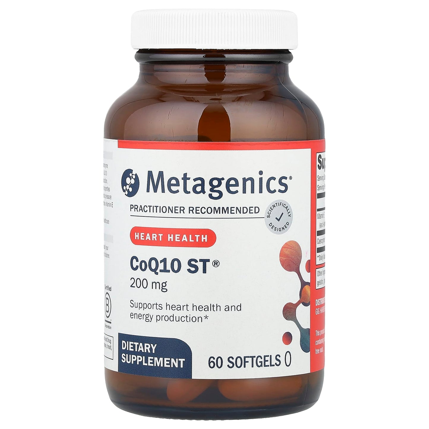 Metagenics, CoQ10 ST®, 200 mg, 60 Softgels - Image 1
