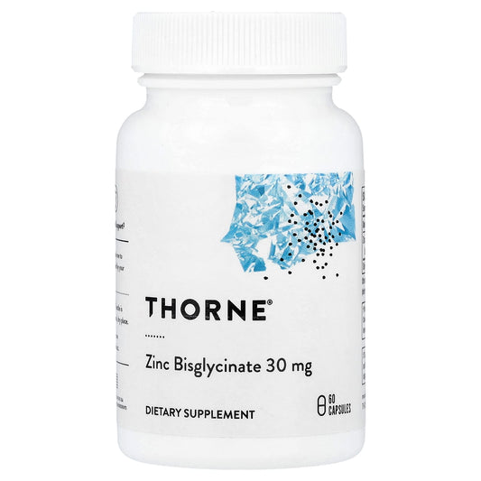 Thorne, Zinc Bisglycinate, 30 mg, 60 Capsules - Image 1
