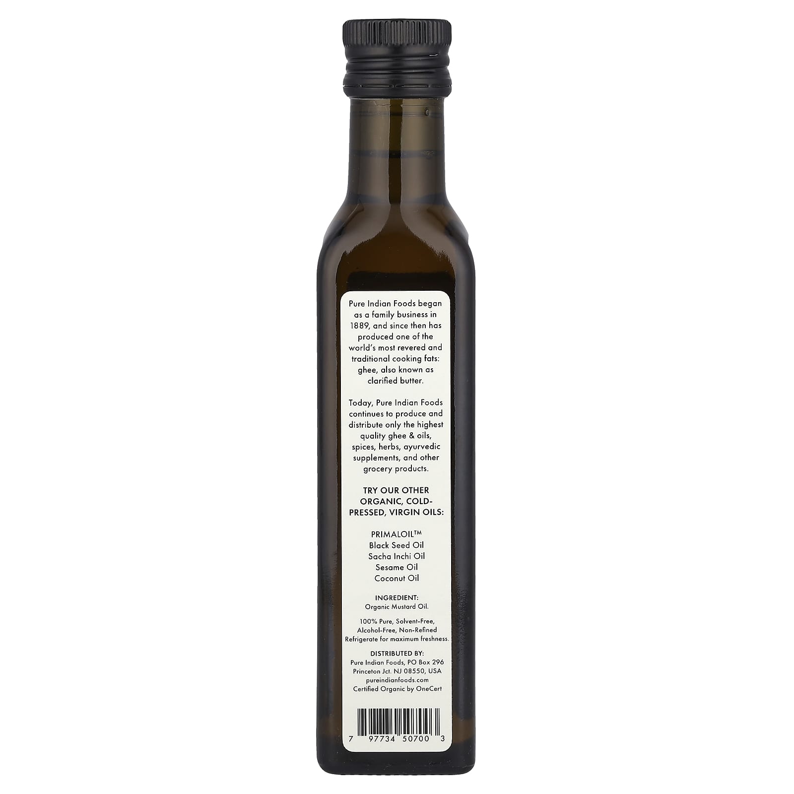 Pure Indian Foods, Mustard Seed Oil, 250 ml - Image 2