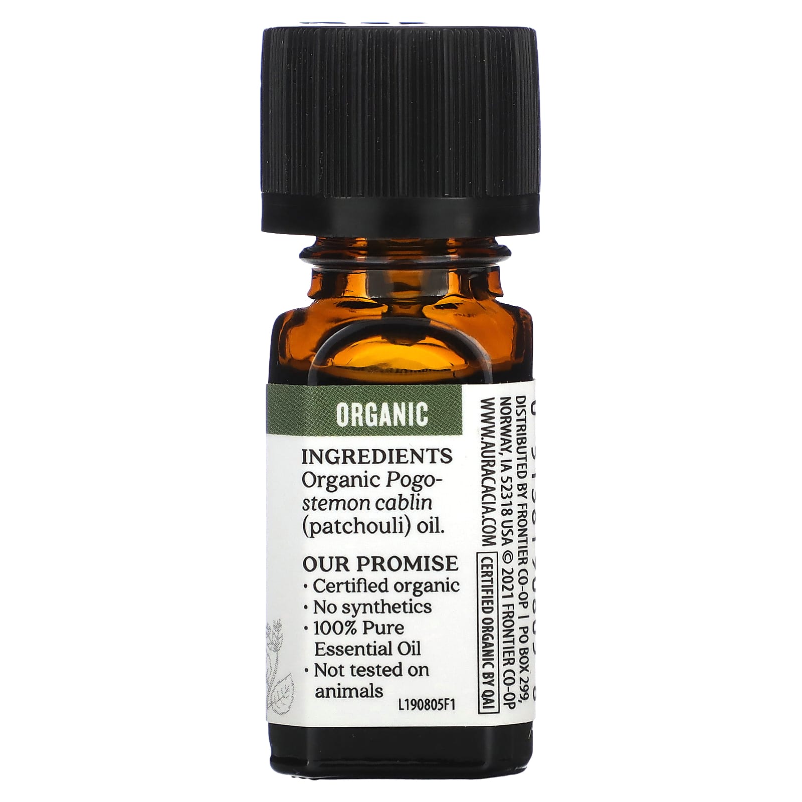 Aura Cacia Organic Patchouli Essential Oil, 0.25 fl oz (7.4 ml) - Image 2