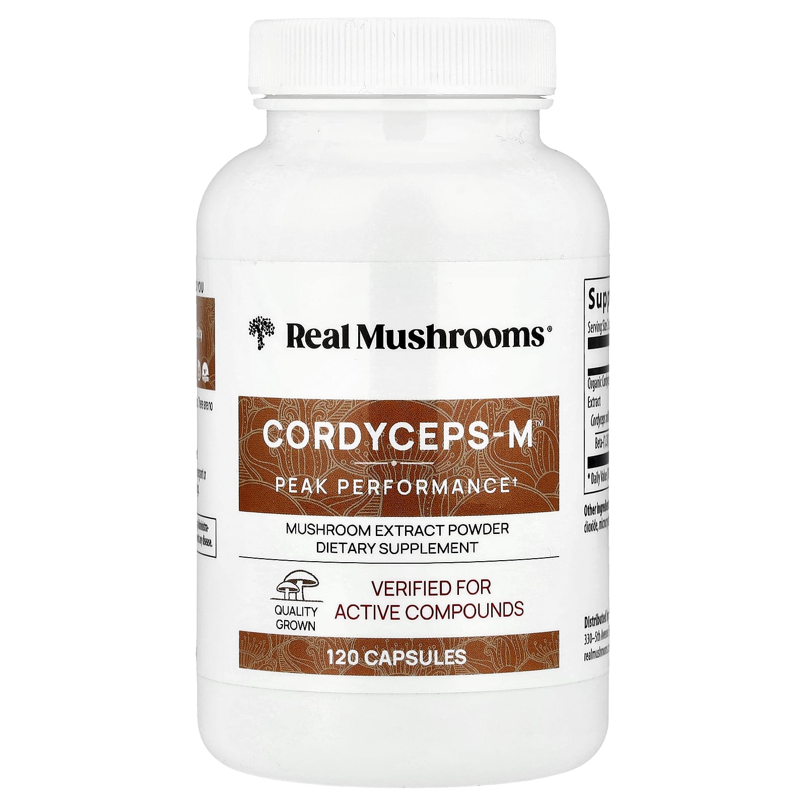 Real Mushrooms, Cordycep-M™, 120 Capsules - Image 1