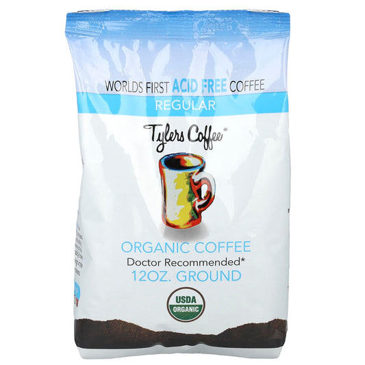 Tylers Coffees, Organic Coffee, Ground, Regular, 12 oz - Image 1