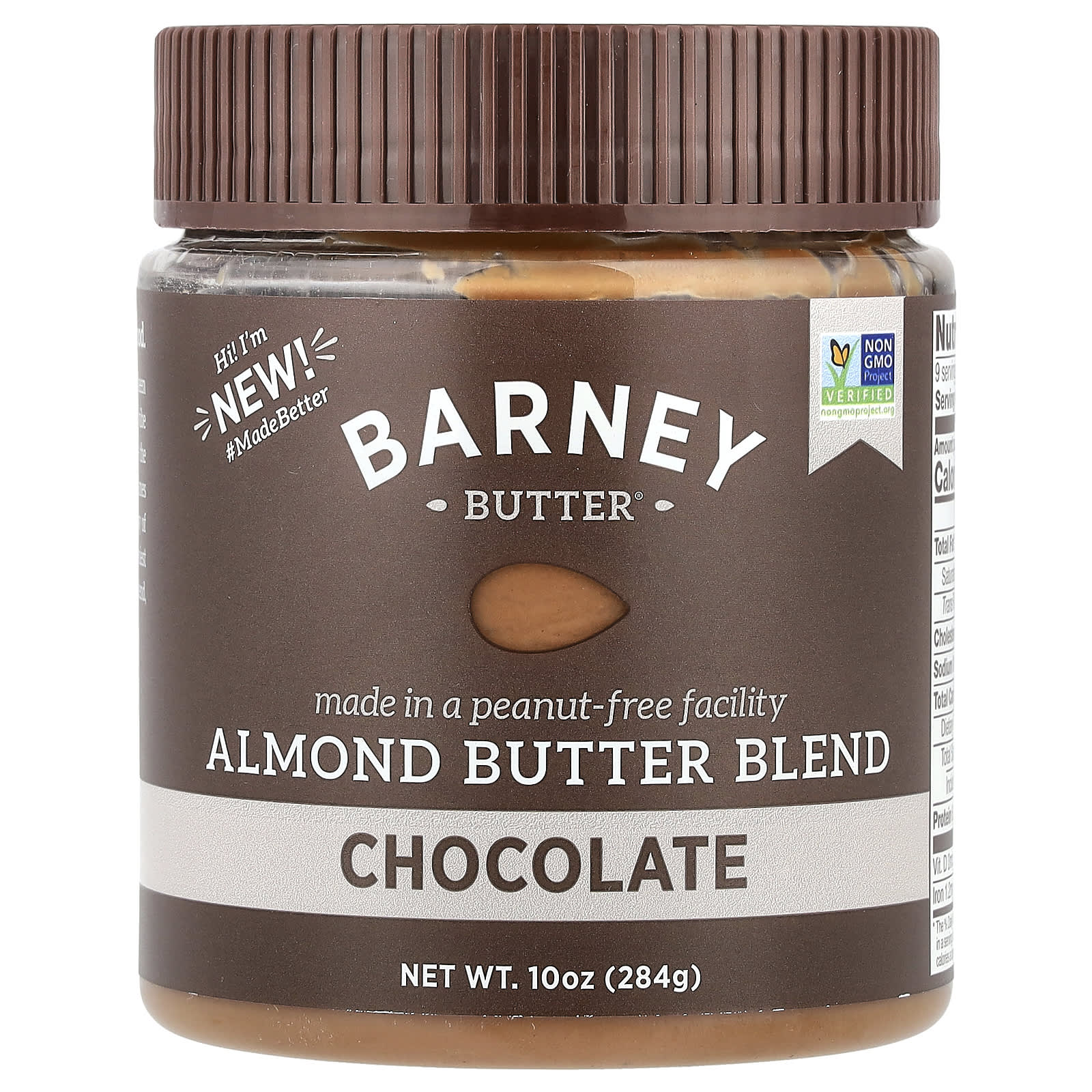 Barney Butter Almond Butter Blend, Chocolate, 10 oz (284g) - Keto, Vegan, Paleo Friendly - Image 1