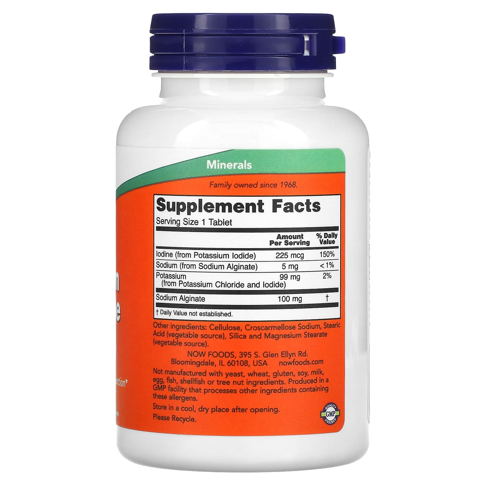 NOW Foods, Potassium Plus Iodine, 180 Tablets - Image 2