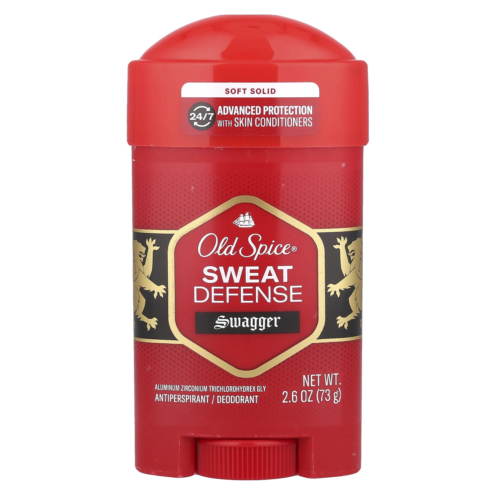 Old Spice, Sweat Defense Anti-Perspirant Deodorant, Soft Solid, Swagger, 2.6 oz (73 g) - Image 1