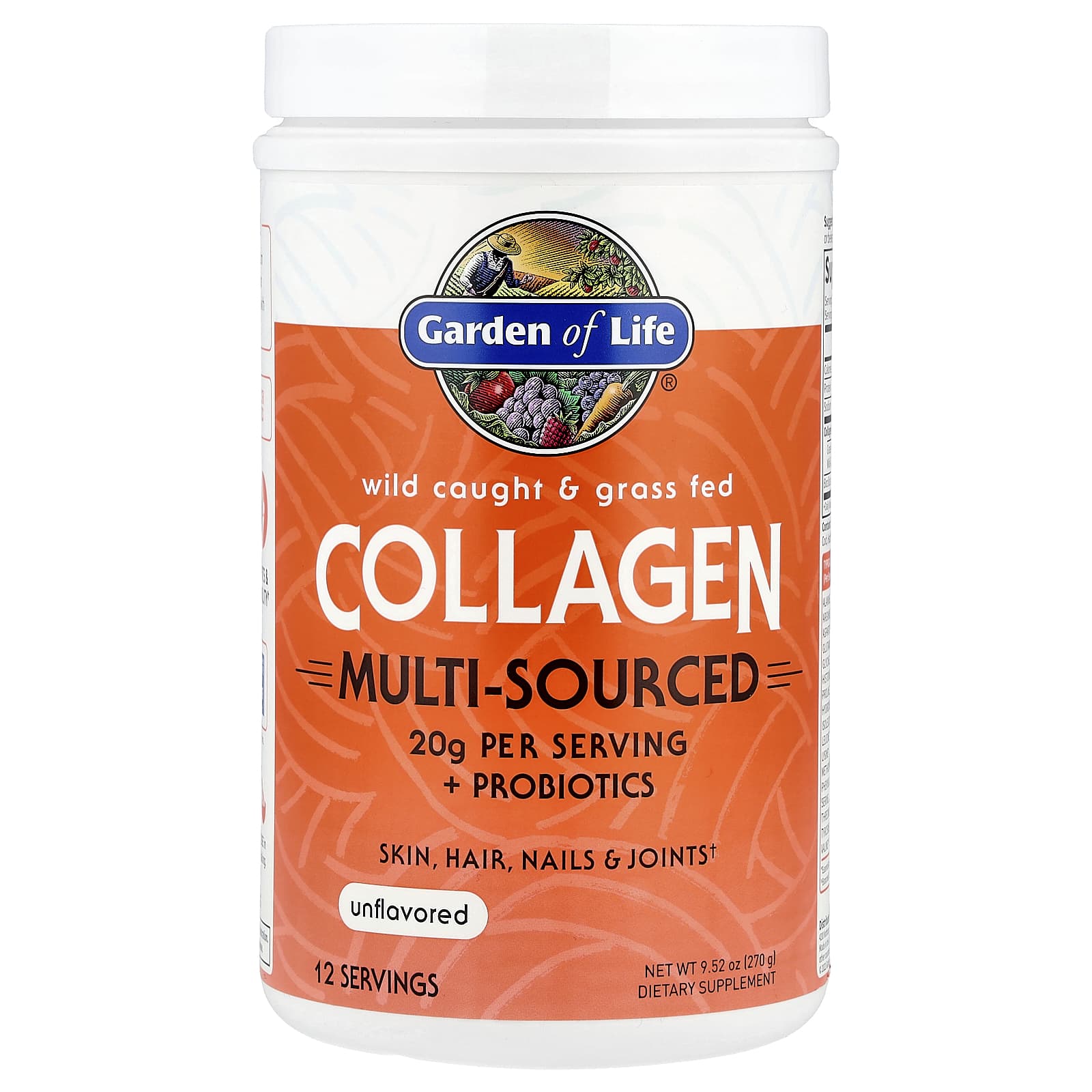 Wild Caught & Grass Fed Collagen for Skin, Hair & Joint Health - 270g - Image 1