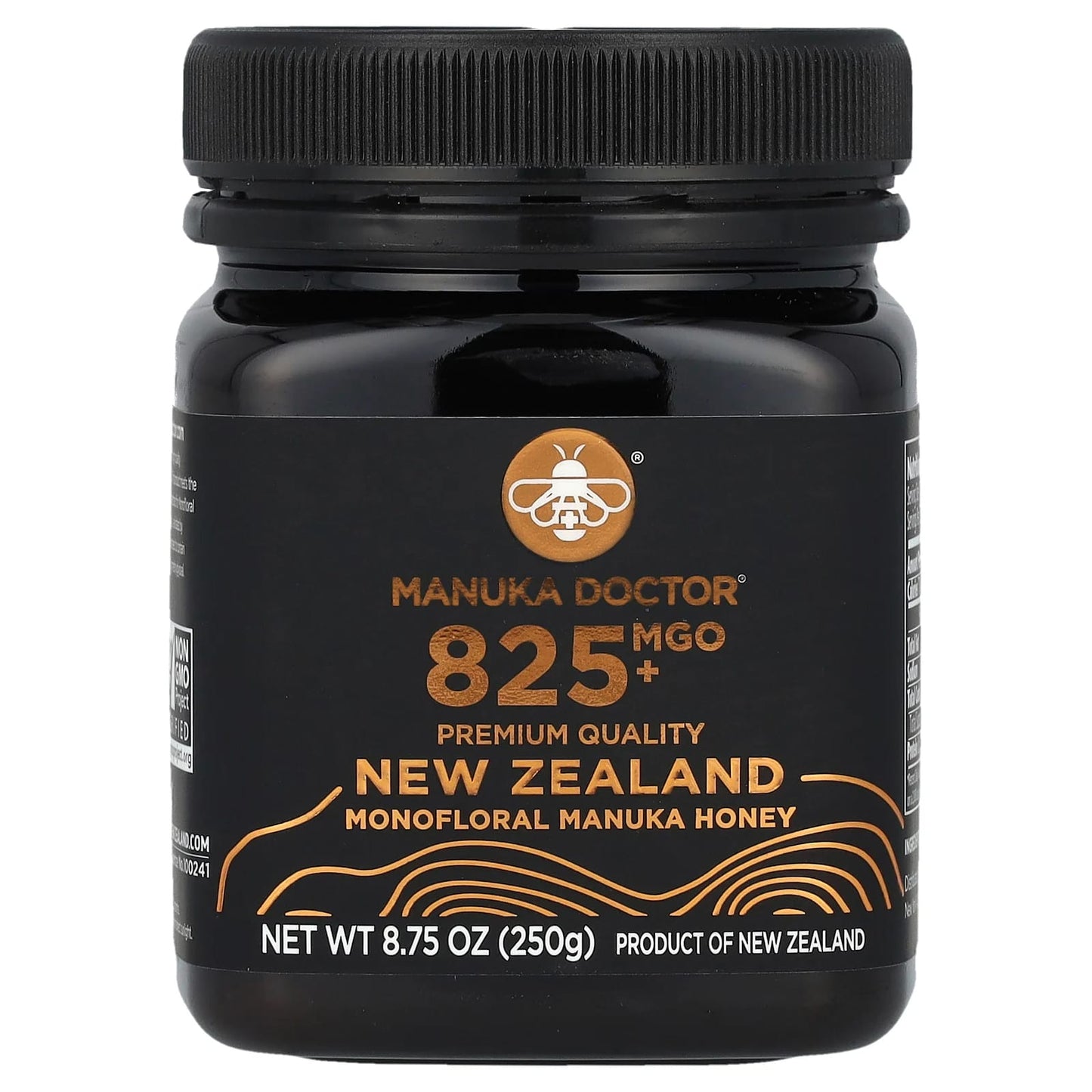 Manuka Doctor, New Zealand Monofloral Manuka Honey, MGO 825+, 8.75 oz (250 g) - Image 1