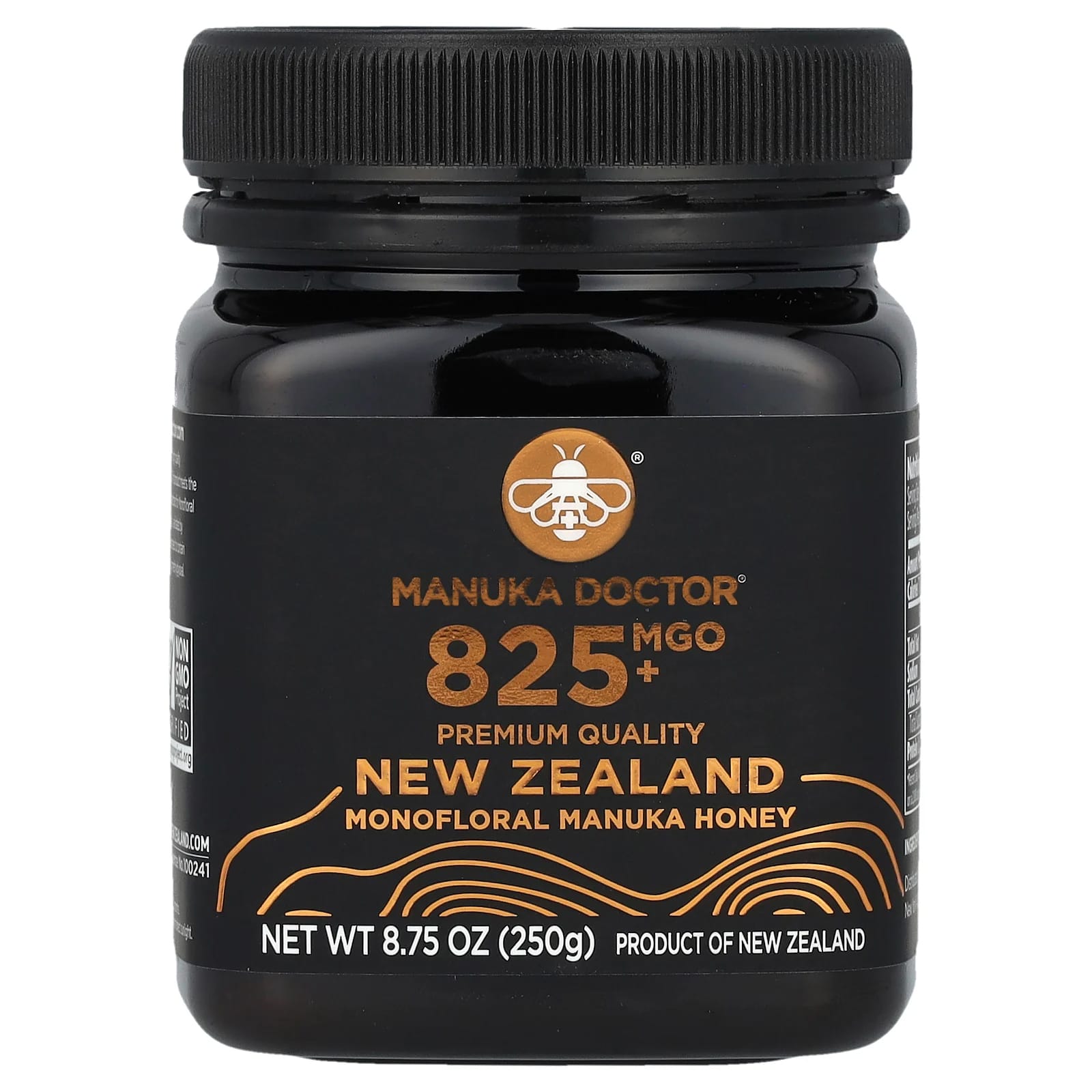 Manuka Doctor, New Zealand Monofloral Manuka Honey, MGO 825+, 8.75 oz (250 g) - Image 1