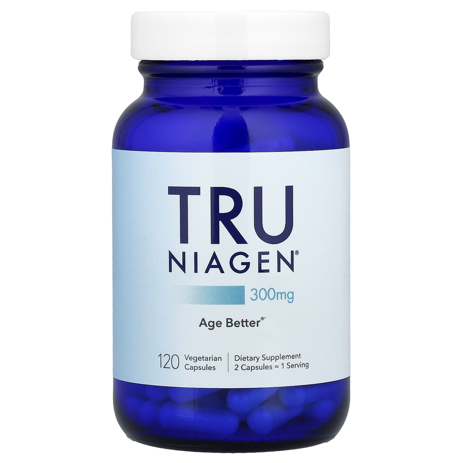 Tru Niagen, Nicotinamide Riboside Chloride, 150 mg, 120 Vegetarian Capsules - Image 1
