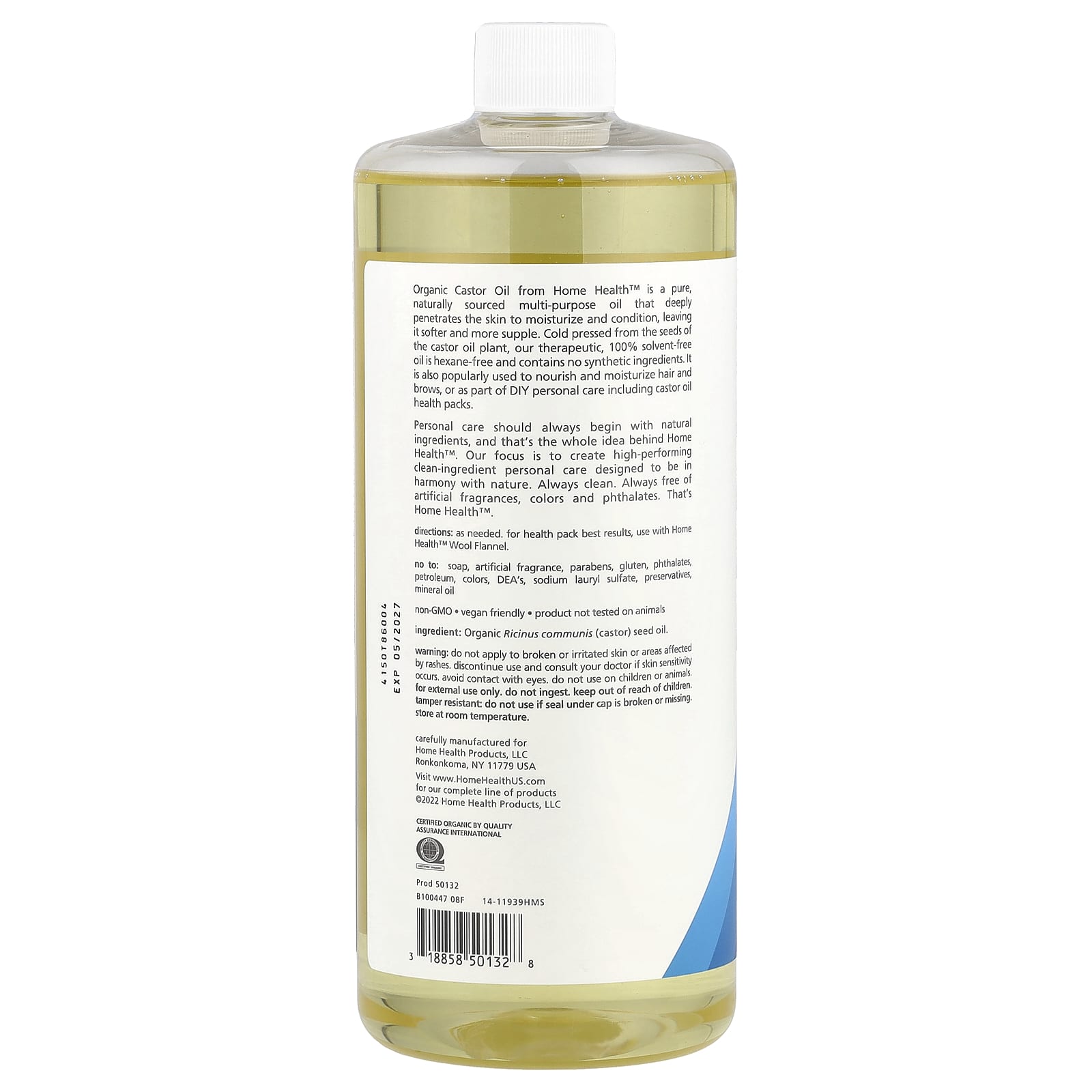 Organic Cold Pressed Castor Oil for Healthy Skin & Hair - Image 2